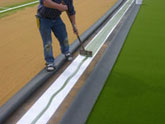 Sanctuary Synthetics artifical grass installation installing fake grass