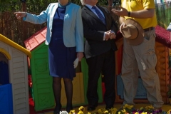 Mark with President Michael D Higgins (Bloom 2013)