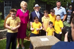 Mark with President Michael D Higgins (Bloom 2013)