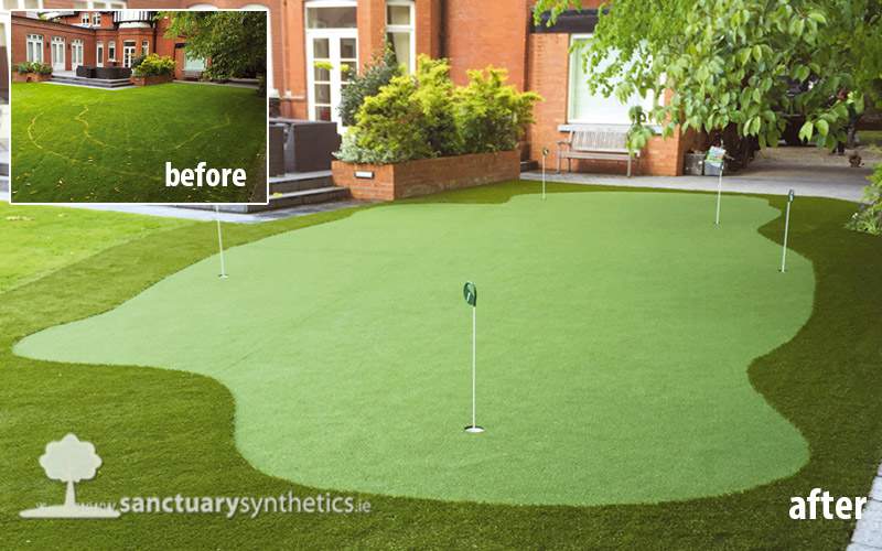 Artificial grass for home gardens Sanctuary Synthetics