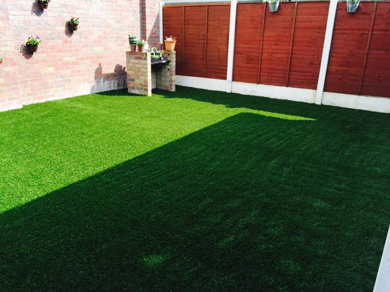 Patio Area Covered With Artificial Grass Patio Area Covered With Artificial Grass, Artificial Grass On Patio Slabs