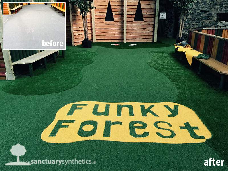Artificial Grass Flooring at Indoor Play Centre