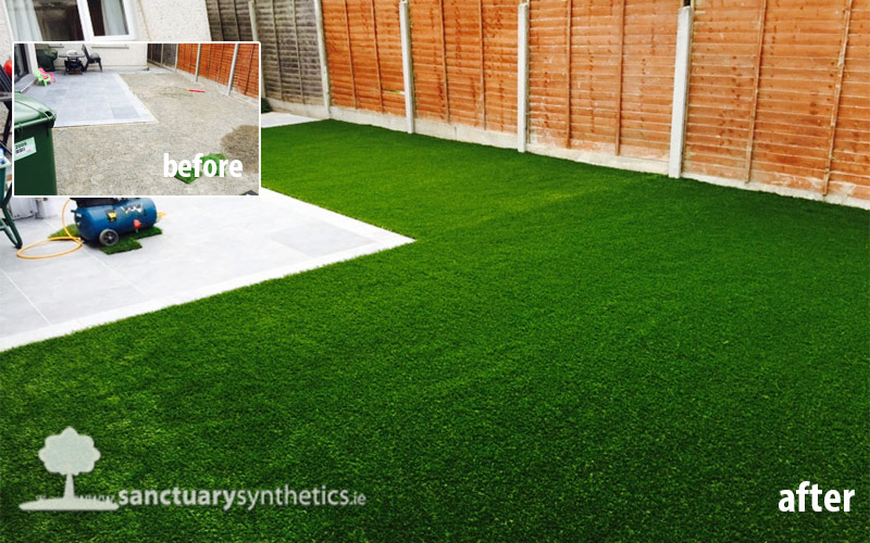 SAVE MONEY – You can part install an artificial garden lawn