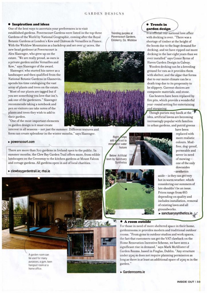 Irish Times Garden design trends 2015