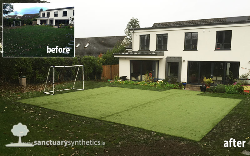 Need an all year round soccer practice surface at home?