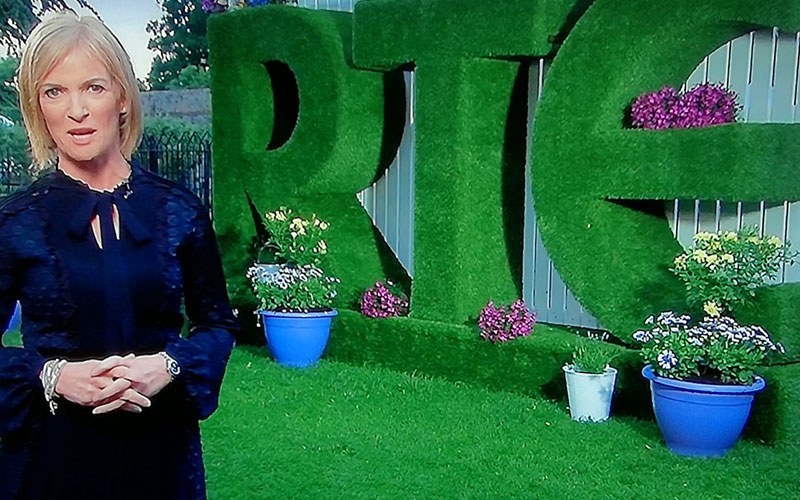 RTE Logo covered in our grass