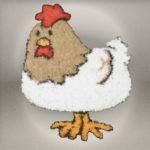 Synthetic grass chicken 60x75cm