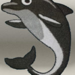 Synthetic grass grey dolphin 90x111cm