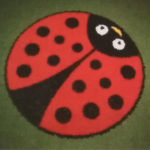 Synthetic grass ladybird 100cm