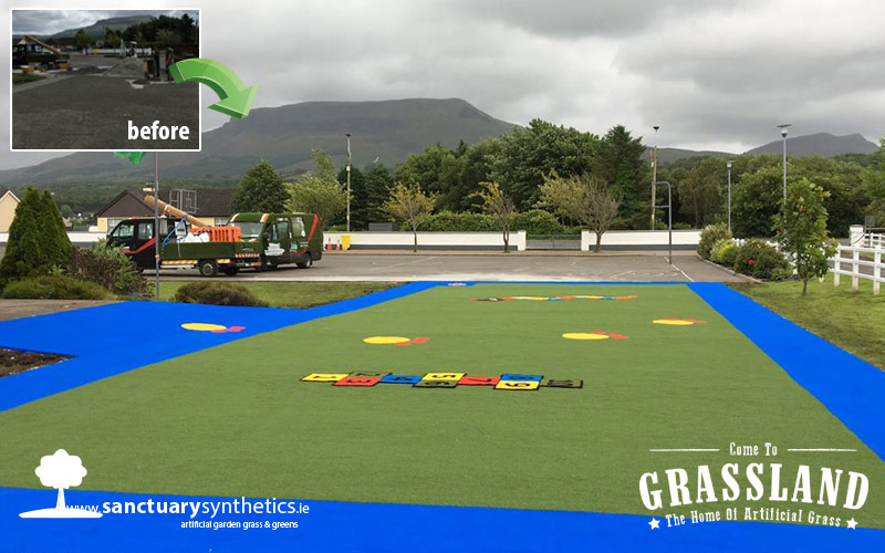 Wow! A school playground with a serious view!