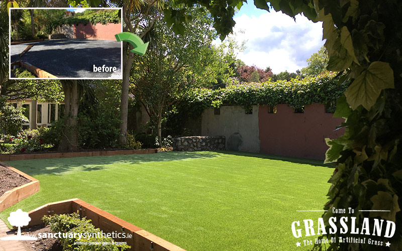 Another Beautiful Dublin Garden with Artificial Grass