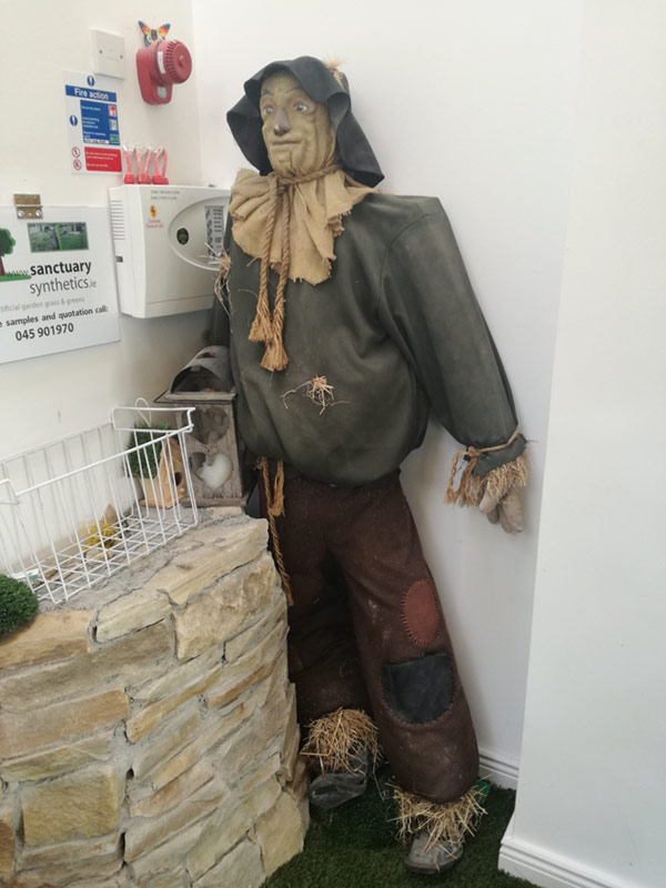 Scarecrow in a corner