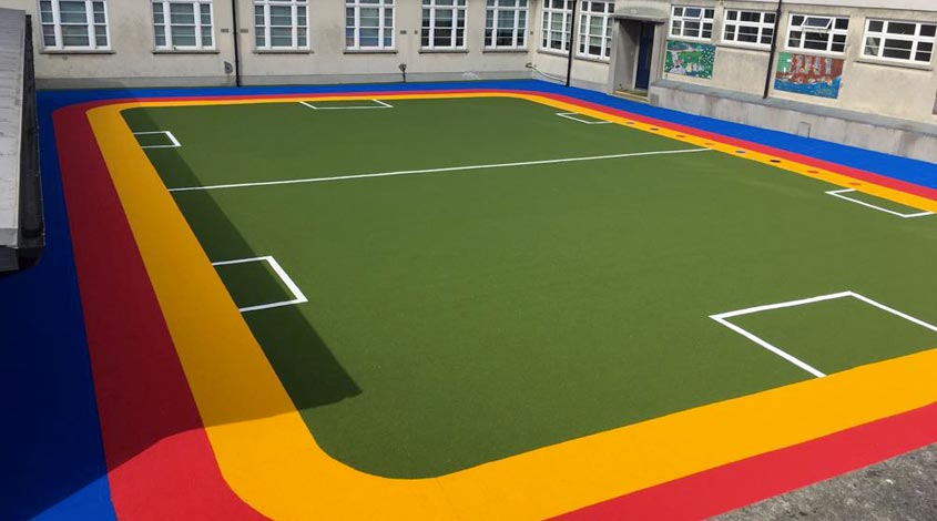 artificial grass in school playground - Ireland