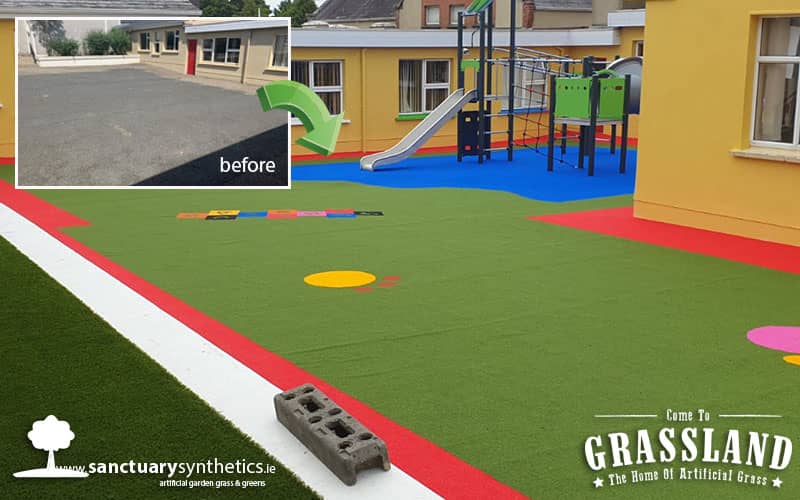 school playground artificial grass