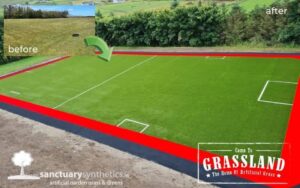 Killeen National School Before and After Artificial Grass