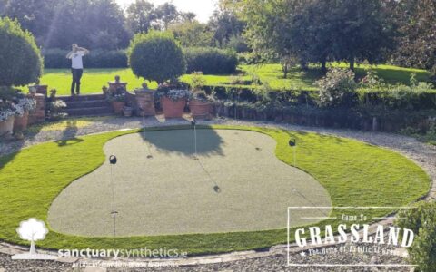 Home putting green in Drogheda AFTER