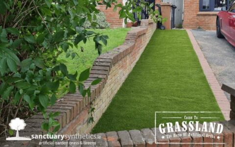Artificial grass front lawn - Dublin