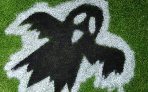 Halloween artificial grass doormats