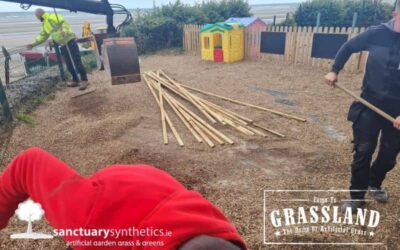 Artificial grass in childcare facility WIP