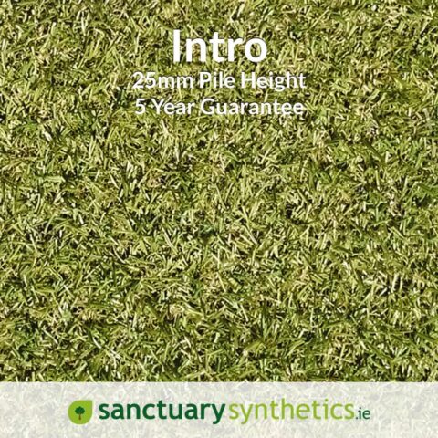 close up image banner for Sanctuary INTRO 25mm artificial grass